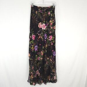 Flynn Skye Women's Floral Print Tiered Maxi Skirt
